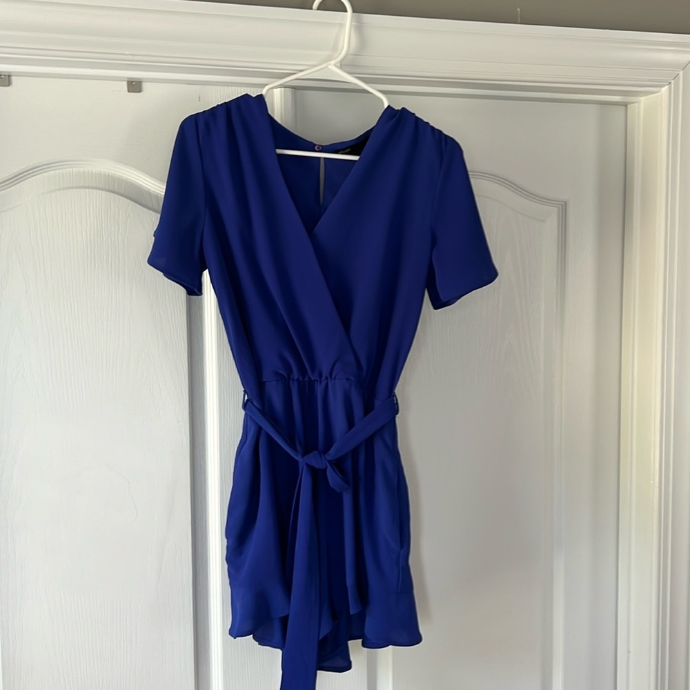 Gibson women’s blue flowy romper